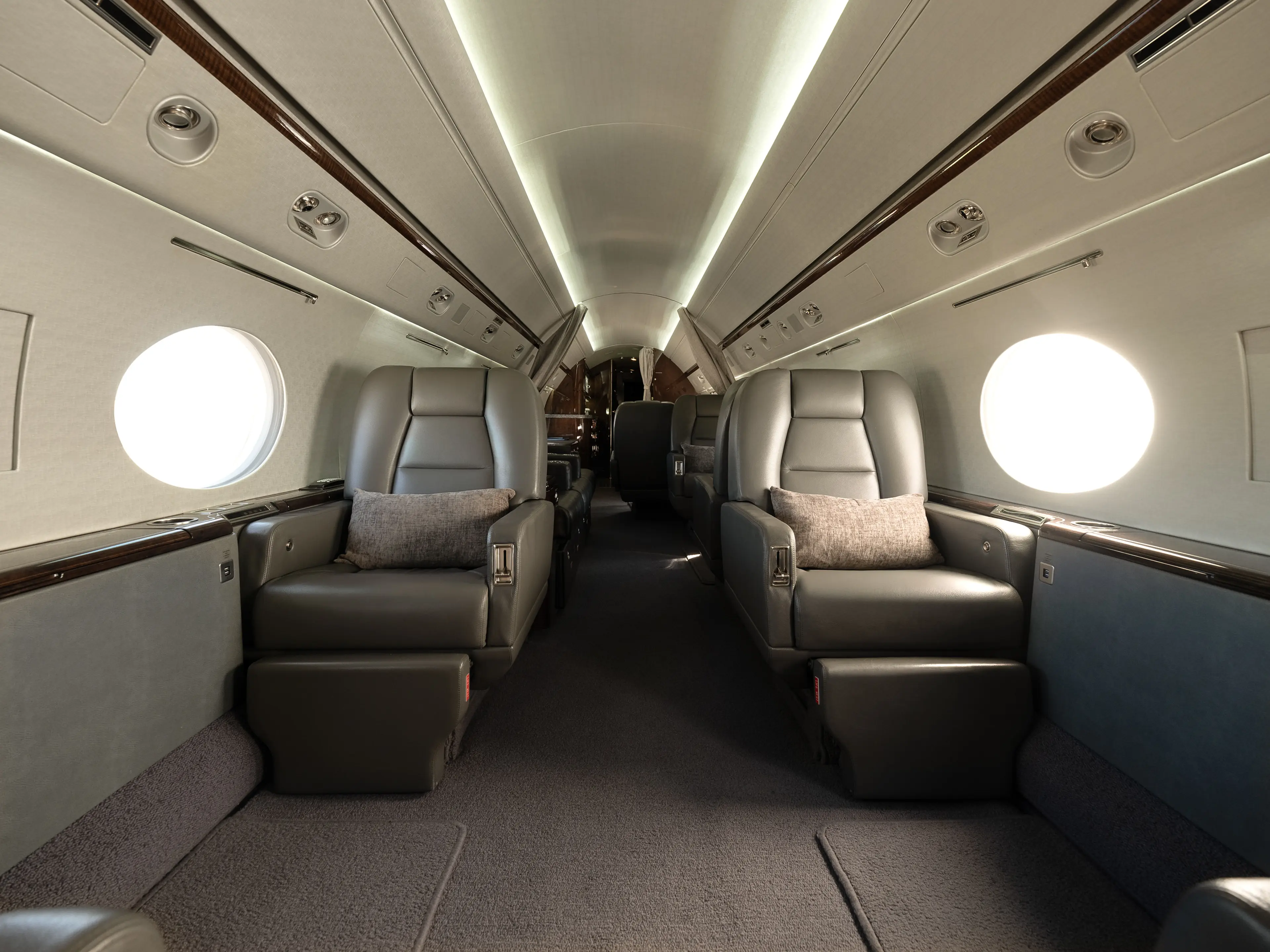 Private charter cabin interior, configured for a delegation
